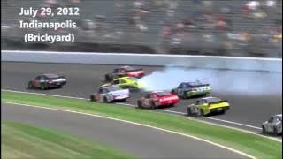 2012 NASCAR Sprint Cup Crash Compilation