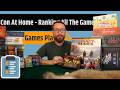 Con At Home - Ranking All The Games Played