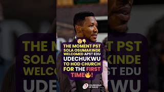 The moment Pst Sola Osumakinde welcomed Apst Edu Udechukwu to HOD church for the first time😲👆🔥🔥