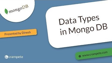 Data Types In MongoDB