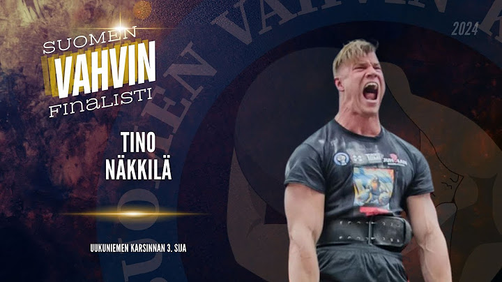 Tino Näkkilä | Suomen Vahvin Mies -105kg Finaali