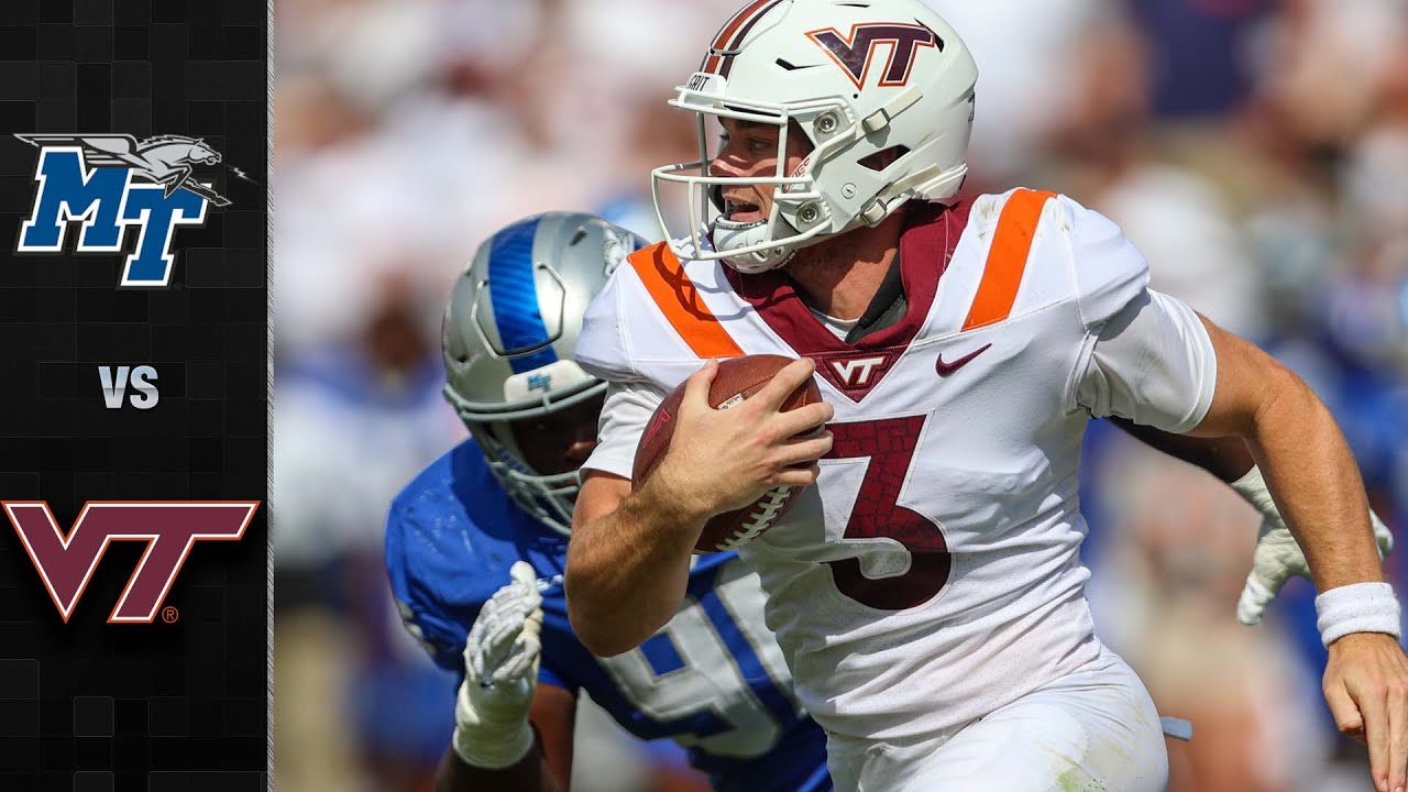 Middle Tennessee St. vs. Virginia Tech Football Highlights (2021) YouTube