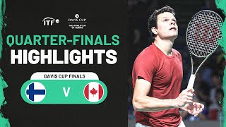 Highlights: Milos Raonic (CAN) v Patrick Kaukovalta (FIN) | Davis Cup Finals 2023