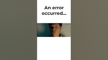 An error occurred…