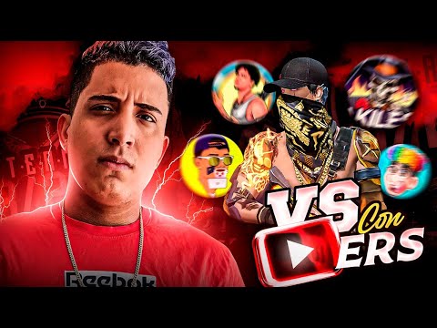 PIDIENDOLE 4 VS 4 o 6 VS 6 a YOUTUBERS de FREE FIRE