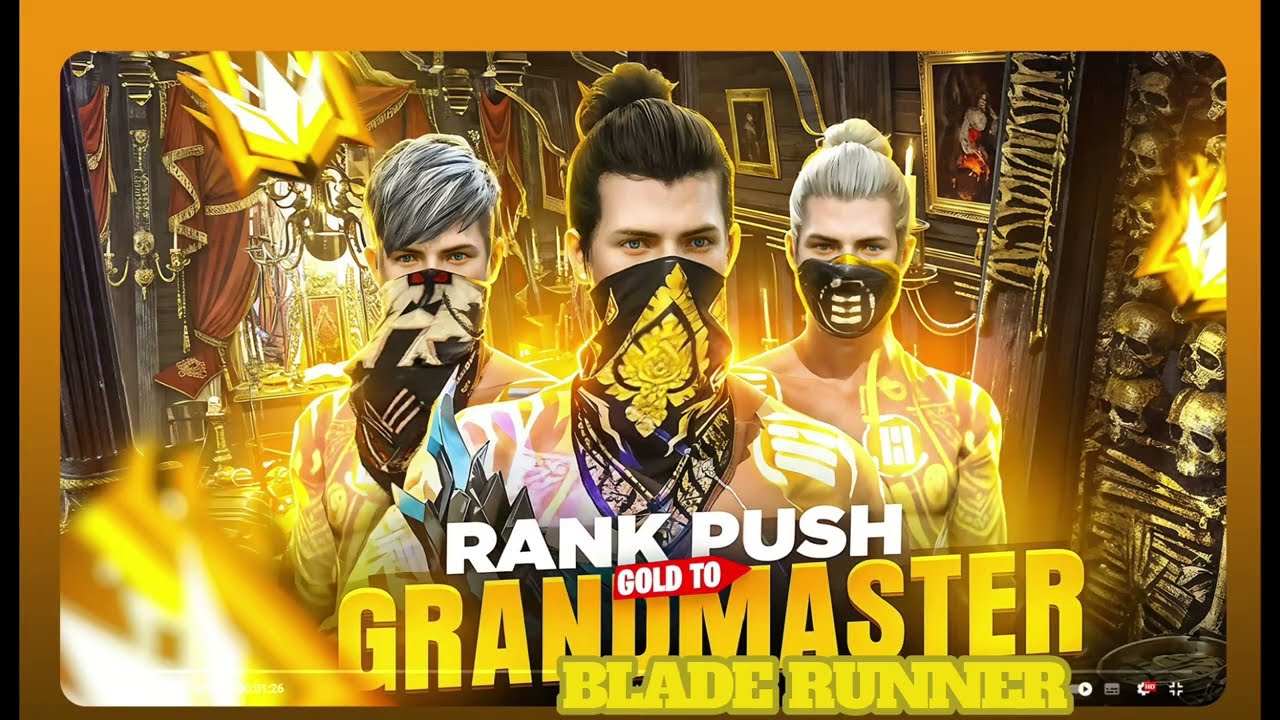 FF BR Rank Push | Grandmaster Tak Safe & Fast Push 💯