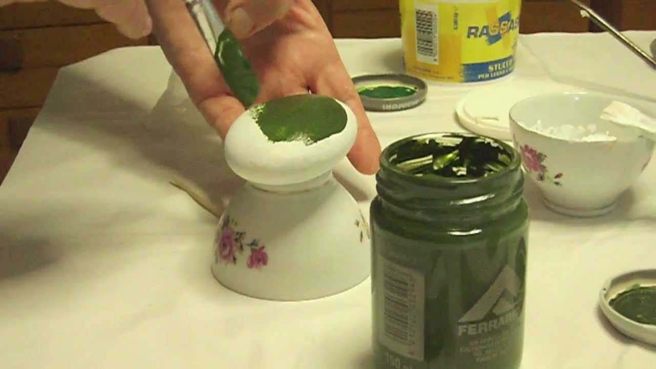 Decoupage: sassi decorati (tutorial) découpage youtube