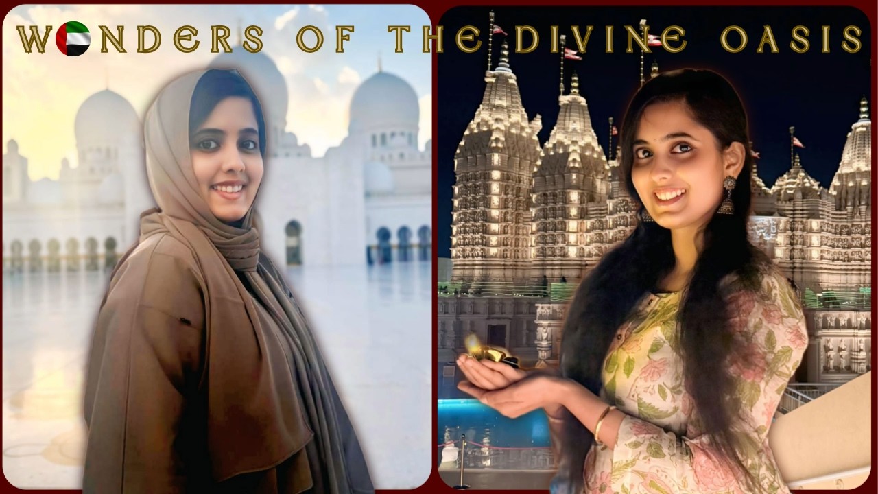 A Beautiful Evening in Abu Dhabi | Sheikh Zayed Grand Mosque & BAPS Hindu Mandir