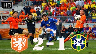 Brazil Vs Netherlands 1-2 Highlights & All Goals 02072010 Quarter-Finals World Cup 2010 Hd