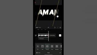 Cinematic Name Reveal In Capcut Video Editing #shorts #capcut #edit