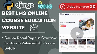 #20 Course Details Page in Overview Section In Retrieved All Course Details #django #python