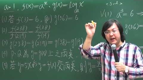 [高中數學][96學測][多選10][指對數函數的運算與圖形][周杰數學]