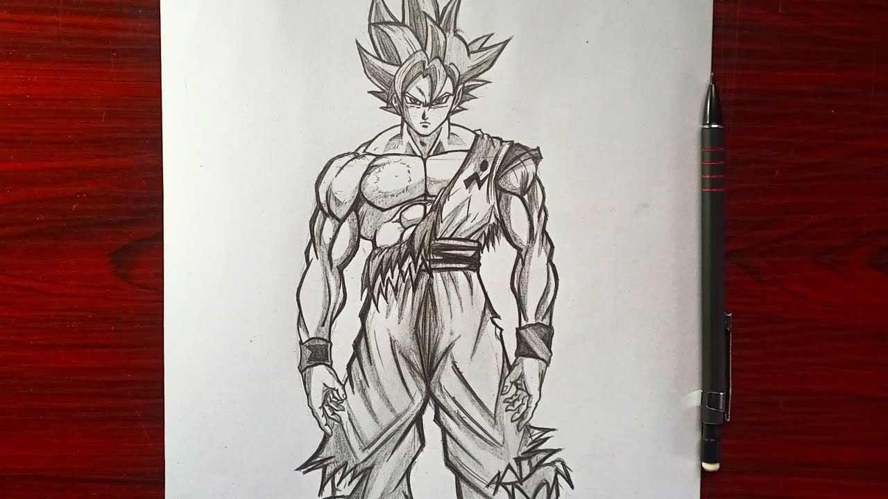 How to draw Goku Super Saiyan | Step by step Drawing tutorials