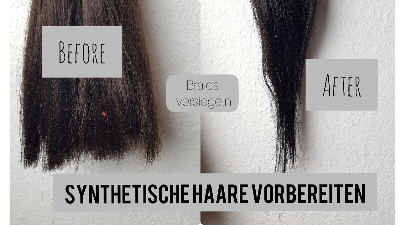 SYNTHETISCHE HAARE FÜRS FLECHTEN VORBEREITEN