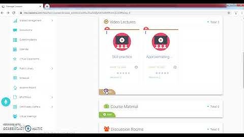 Using classera for sharing materials with students