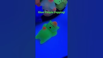 Glow Mochi Pimple Popping! #mochipimplepopping #oddlysatisfying #pimplepopping #asmr #visualasmr