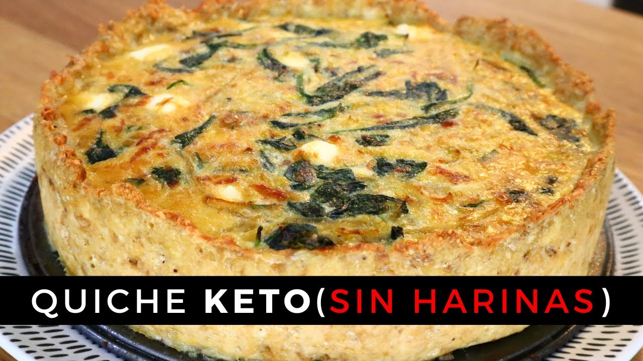 Receta KETO - SIN HARINAS - Quiche de POLLO con QUESO, ¡ESPECTACULAR!