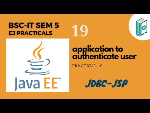 Enterprise Java Tutorial: Develop a JSP application to authenticate user login with database.