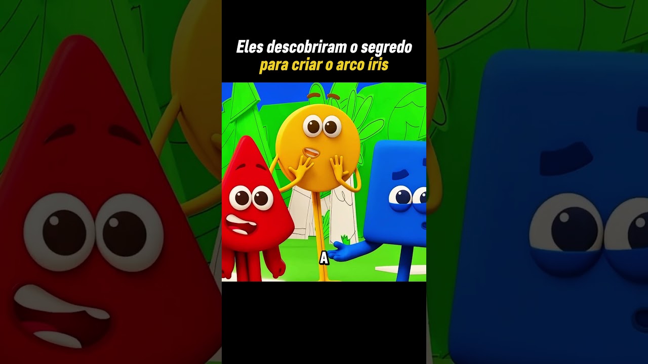 As cores formaram um arco iris #youtubeshorts #desenho #animation #shorts