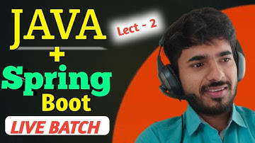 Live Batch | Java Spring Boot Tutorial – Lecture 2 for Beginners | aadiandjava