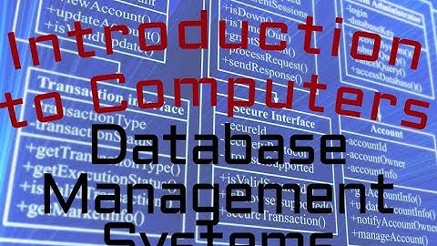 Database : Database Management Systems (08:02)