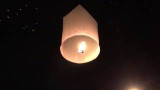 Paper lantern launch in Chiang Mai