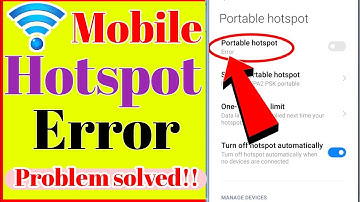 Portable Hotspot Error. Mobile Hotshot Error problem Solved. Hotspot me error aa raha hai.