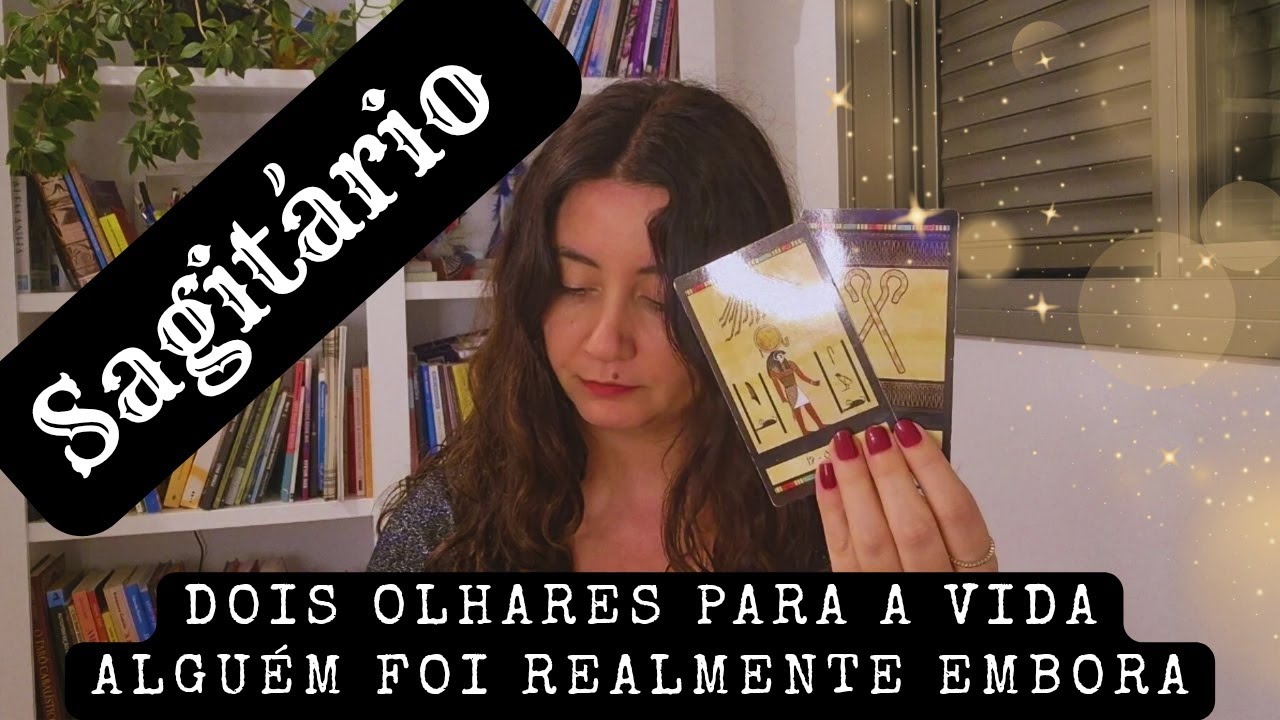 SAGITÁRIO: orientação espiritual. Uma mulher morena se despede.