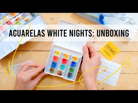 36 lápices acuarelables White Nights caja metal