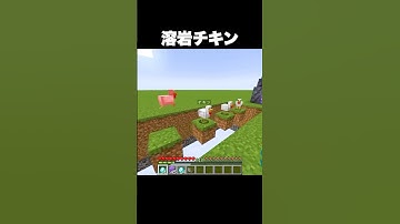 溶岩チキンを演奏 #shorts #マインクラフト #マイクラ