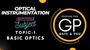 Optical Instrumentation Basic Optics GATE(IN) PSU