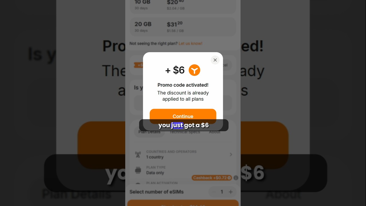 Save $6 With The Yesim Promo Code 