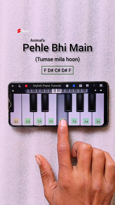 Download lagu Pehle Bhi Main Piano Tutorial | Animal #shorts