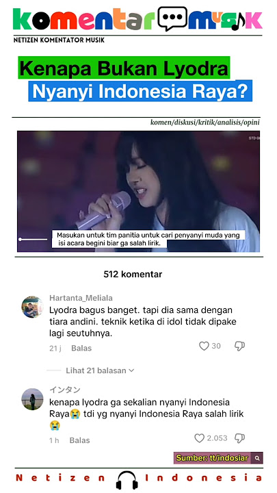 Lyodra tampil membawakan lagu Indonesia Pusaka #lyodra #mylyodra #komentarmusik #pialapresiden