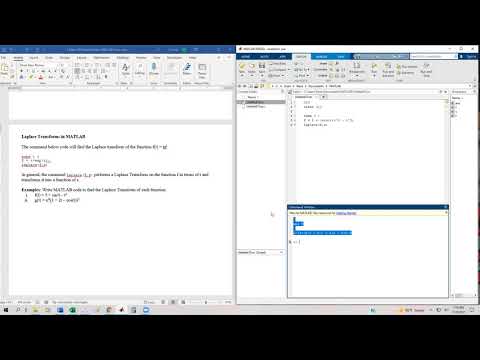 2 3 Series Solutions and Laplace Transforms in MATLAB