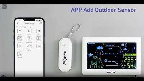 BALDR APP Controlled Wi-Fi Weather Station Hub with Remote Sensor Setup Instruction
