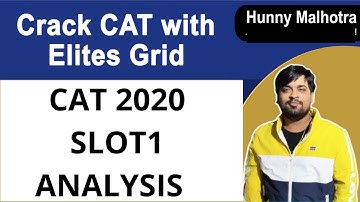 CAT 2020 SLOT 1 ANALYSIS by ELitesGrid