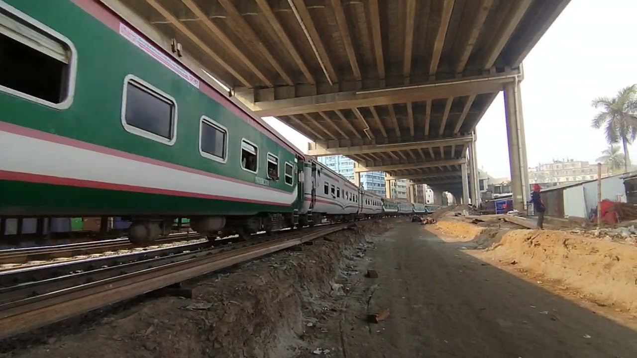 Bangladesh Train Running Video | Real Rail Scene