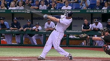 MIA@TB: Johnson rips RBI double off center-field wall