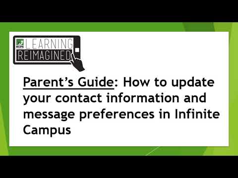 Parents Help IC Update Contact Preferences