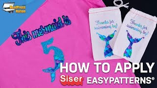 How to Apply Siser EasyPatterns Heat Transfer Vinyl