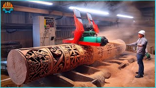 200 AMAZING Moments Satisfying Wood Carving Machines, Wood CNC \u0026 Lathe Machines