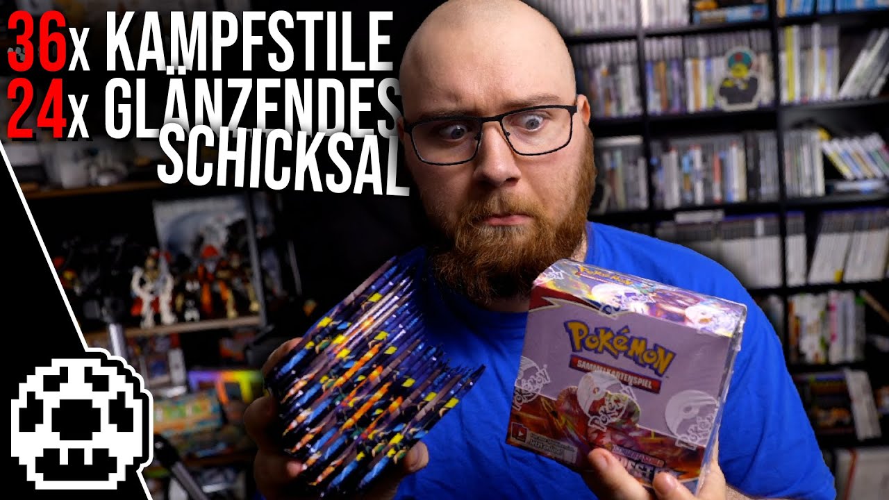 Mogi packt für (über) 2 Stunden Pokémon Karten aus - 36x Kampfstile + 24x Glänzendes Schicksal