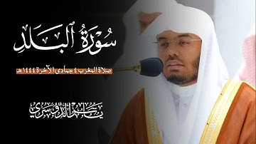 سورة البلد (الشيخ ياسر الدوسري)