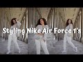 6 Ways to STYLE your NIKE AIR FORCE 1&#39;s | #ad | How to Style | EBONI + IVORY