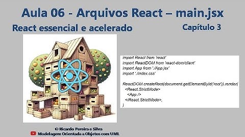 Aula 06 - Elementos da aplicação React - main.jsx - React essencial e acelerado