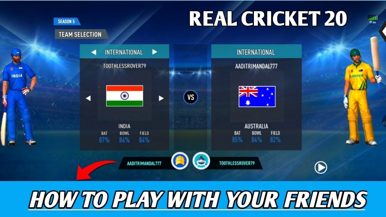 How to play multiplayer with your friends in Real Cricket 20 | RC20 ...