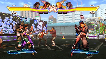 Julia & Asuka vs Nina & Poison! Astounding AI Showdown!