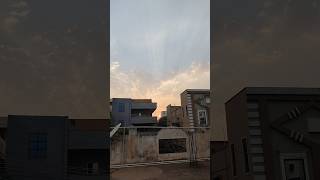 Even the shadows look beautiful today. 🌆 #viral #ytshorts #sky #sunset #shorts #shortvideo #explore