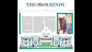 ADITYARAM PALACE - "THE HINDU" NEWSPAPER ARTICLE TODAY.